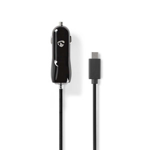 Auto-oplader | 3,0 A | Vaste kabel | USB-C™ | Zwart