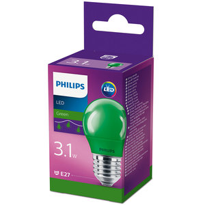 Phi LED colored green P45 E27