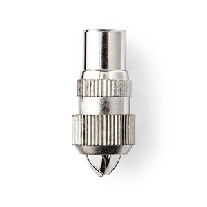 IEC (Coax) -Connector | Male - 2 Stuks | Metaal