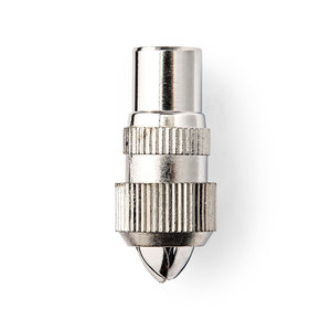 IEC (Coax) -Connector | Female - 2 Stuks | Metaal