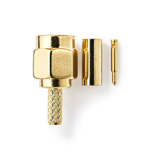 SMA-Connector | Male - Voor RG174-Kabels | 2 Stuks | Goud