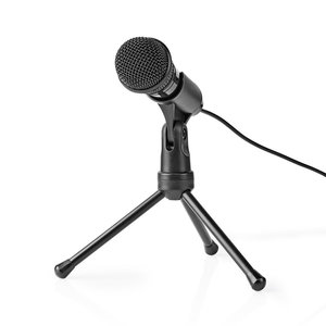 Bedrade Microfoon | Aan/Uitknop | Met Standaard | 3,5 mm