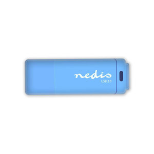 USB 2.0-stick | 64GB | 12 Mbps lezen / 3 Mbps schrijven | Blauw