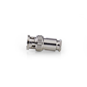 BNC-Kabelbeschermer | Recht | Male | Vernikkeld | 50 Ohm | Twist-On | Diameter kabelinvoer: 5.0 mm | Staal | Zilver | 25 pcs | Polybag