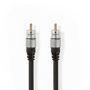 Digitale Audiokabel | RCA Male | RCA Male | Verguld | 1.50 m | Rond | PVC | Antraciet | Clamshell