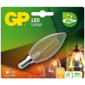 LED lamp E14 4W 470Lm kaars Filament