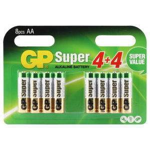 batterij Super Alkaline AA 8 stuks