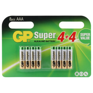 batterij Super Alkaline AAA 8st.