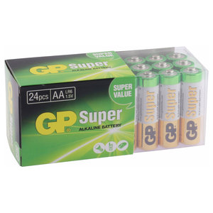 batterij Super Alkaline AA 24 stuks