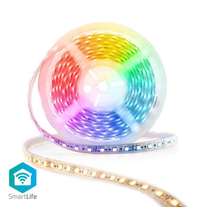SmartLife Gekleurde LED-strip | Wi-Fi | Koel Wit / RGB / Warm Wit | 5000 mm | IP65 | 2700 - 6500 K | 405 lm | Android™ / IOS