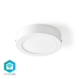 SmartLife Plafondlamp | Wi-Fi | Koel Wit / Warm Wit | Rond | 17 x 17 x 3.8 cm | 800 lm | 2700 - 6500 K | IP20 | Energieklasse: A | Android™ / IOS