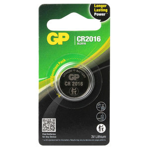 GP CR2016 Knoopcel Lithium Batterij