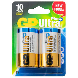 batterij Ultra+ Alkaline D 2 stuks