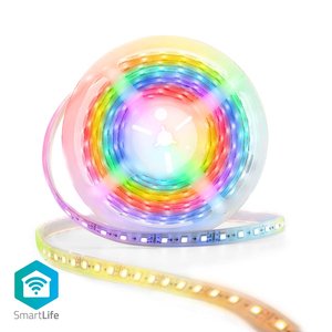 SmartLife Gekleurde LED-strip | Wi-Fi | Meerkleurig | 5000 mm | IP65 | 700 lm | Android™ / IOS