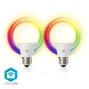 SmartLife Multicolour Lamp | Wi-Fi | E27 | 806 lm | 9 W | RGB + Instelbaar Wit | Android™ / IOS | Peer