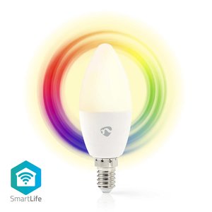 SmartLife Multicolour Lamp | Wi-Fi | E14 | 470 lm | 4.9 W | RGB + Instelbaar Wit | Android™ / IOS | Kaars