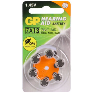 GP knoopcel zinc air hoorapparaat
