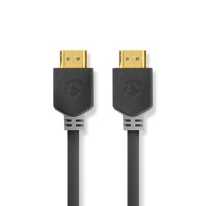 High Speed ​​HDMI™-Kabel met Ethernet | HDMI™ Connector | HDMI™ Connector | 4K@60Hz | 18 Gbps | 10.0 m | Rond | PVC | Antraciet | Window Box