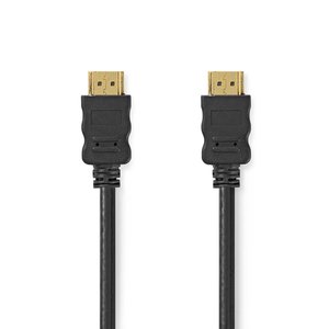 High Speed ​​HDMI™-Kabel met Ethernet | HDMI™ Connector | HDMI™ Connector | 4K@30Hz | 10.2 Gbps | 3.00 m | Rond | PVC | Zwart | Doos