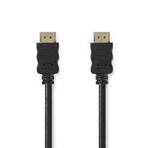 High Speed ​​HDMI™-Kabel met Ethernet | HDMI™ Connector | HDMI™ Connector | 4K@30Hz | 10.2 Gbps | 3.00 m | Rond | PVC | Zwart | Label