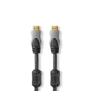High Speed ​​HDMI™-Kabel met Ethernet | HDMI™ Connector | HDMI™ Connector | 4K@60Hz | 18 Gbps | 0.80 m | Rond | PVC | Zwart | Doos