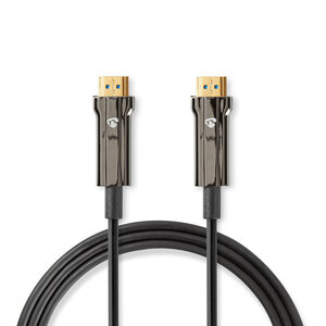 High Speed ​​HDMI™-Kabel met Ethernet | HDMI™ Connector | HDMI™ Connector | 8K@60Hz | 48 Gbps | 100.0 m | Rond | PVC | Zwart | Gift Box