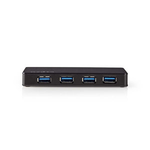 USB-Hub | 4-Poorts | USB 3.2 Gen1 | Netvoeding / USB Gevoed | 4x USB