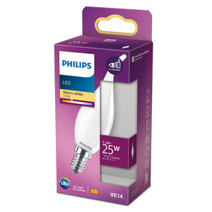 Philips Led Lamp E14 2,2W 250Lumen Kaars met Tip