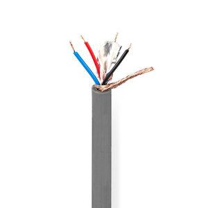 DMX-Kabel | 110 Ohm | 20 x 0.12 mm | 100.0 m | Rond | PVC | Donkergrijs | Rol