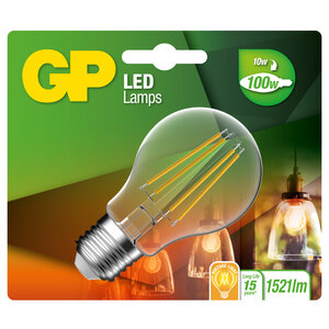 LED lamp E27 10W 1521Lm peer filament