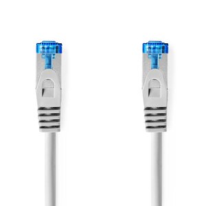 CAT6a-Kabel | S/FTP | RJ45 Male | RJ45 Male | 0.25 m | Rond | LSZH | Grijs | Polybag