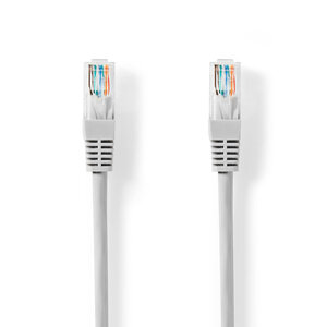 CAT5e-Kabel | U/UTP | RJ45 Male | RJ45 Male | 0.50 m | Rond | PVC | Grijs | Label