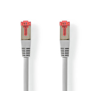 CAT6-kabel | RJ45 Male | RJ45 Male | S/FTP | 20.0 m | Rond | ABS / PVC | Grijs | Label