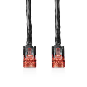 CAT6-kabel | RJ45 Male | RJ45 Male | U/UTP | 20.0 m | Buitenshuis | Rond | PE | Zwart | Polybag