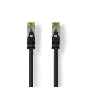 CAT7-Kabel | PiMF | RJ45 Male | RJ45 Male | 1.00 m | Rond | LSZH | Zwart | Polybag