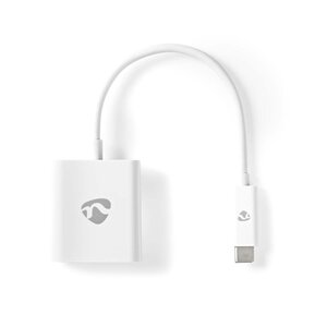 USB-Adapter | USB 3.2 Gen 1 | USB-C™ Male | HDMI™ Output | 0.20 m | Rond | Vernikkeld | PVC | Wit | Doos
