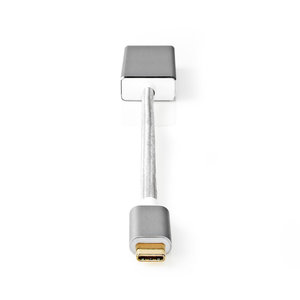 USB-Adapter | USB 3.2 Gen 1 | USB-C™ Male | DisplayPort Female | 0.20 m | Rond | Verguld | Gebreid / Nylon | Zilver | Cover Window Box