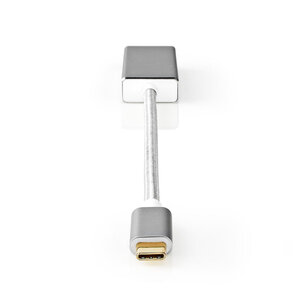 USB-Adapter | USB 3.2 Gen 1 | USB-C™ Male | Mini DisplayPort Female | 0.20 m | Rond | Verguld | Gebreid / Nylon | Zilver | Cover Window Box