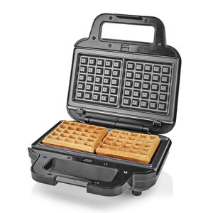 Multi grill | Grill / Sandwich / Waffle | 700 W | 22 x 12.5 cm | Automatische temperatuurregeling | Kunststof / Roestvrij Staal