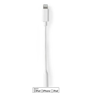 Lightning-Adapter | Apple Lightning 8-Pins | 3,5 mm Female | Vernikkeld | 0.10 m | Rond | PVC | Doos