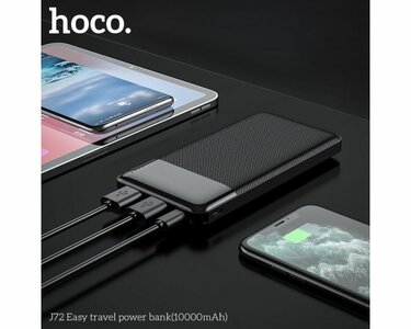 Hoco Powerbank 2x USB  10.000mAh Black