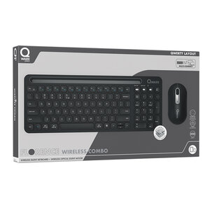 draadloos multi-mode toetsenbord + muis zwart