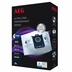 AEG 9001684779 GR210S S-Bag Ultra Long Performance Stofzuigerzak, 3 stuk