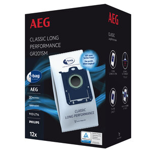 AEG 9001688242 GR201SM S-Bag Classic Long Performance Stofzuigerzak