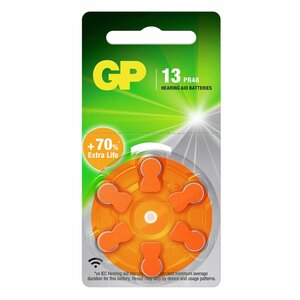 GP gehoorapparaat zinc air Oranje ZA13 
