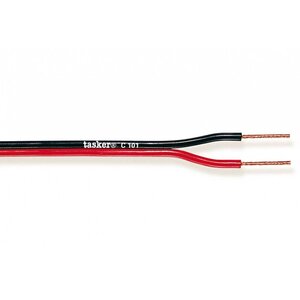 Luidsprekerkabel op Rol 2x 0.35 mm² 100 m Zwart/Rood