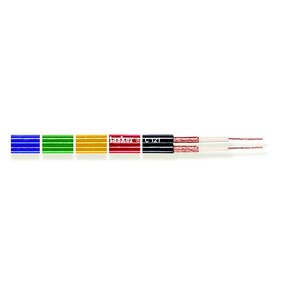 Stereo Audiokabel op Haspel 2x 0.25 mm² 100 m Zwart