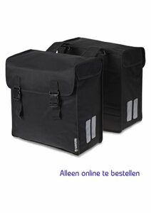 Basil Dubbele Fietstas Mara XL 35 Liter - Zwart