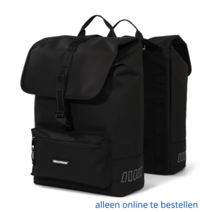 DUBBELE FIETSTAS URBAN PROOF DOUBLE CARGO BAG BLACK