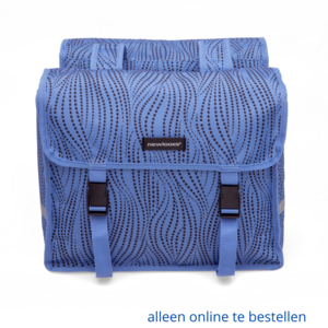 Tas New Looxs Fiori Double Dubbel | Alma | Blauw | 30L, dubbele fietstas